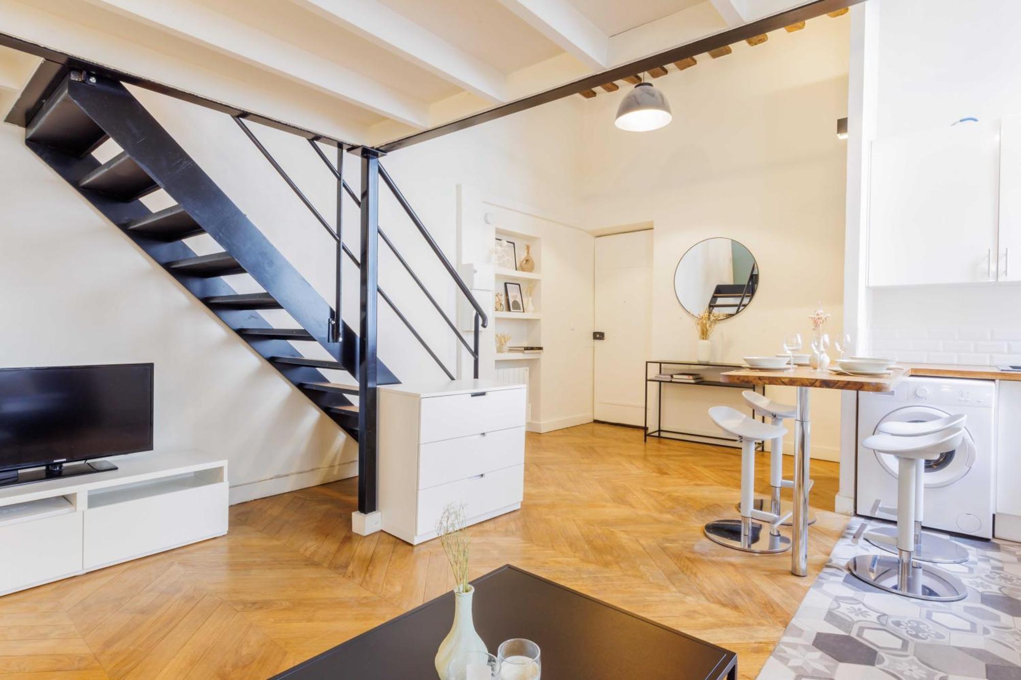Appartement Quiet 1br-4p - Quartier Du Mail Parijs